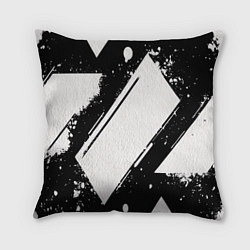 Подушка квадратная Color black white