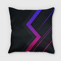 Подушка квадратная Color black line