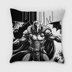 Подушка квадратная Doom guy and demons, цвет: 3D-принт