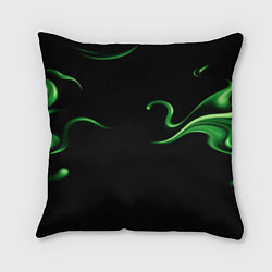 Подушка квадратная The color is light green abstraction, цвет: 3D-принт