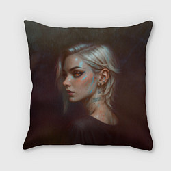 Подушка квадратная Девушка Error, цвет: 3D-принт