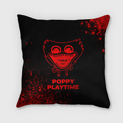 Подушка квадратная Poppy Playtime - red gradient, цвет: 3D-принт