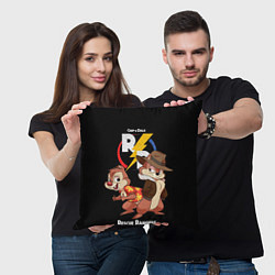 Подушка квадратная Чип и Дейл - rescue rangers, цвет: 3D-принт — фото 2