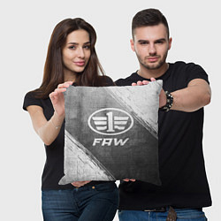 Подушка квадратная FAW - grey gradient, цвет: 3D-принт — фото 2