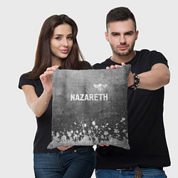Подушка квадратная Nazareth - grey gradient посередине, цвет: 3D-принт — фото 2