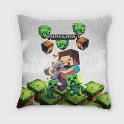 Подушка квадратная World of minecraft, цвет: 3D-принт