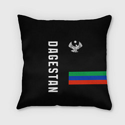 Подушка квадратная Dagestan republic, цвет: 3D-принт