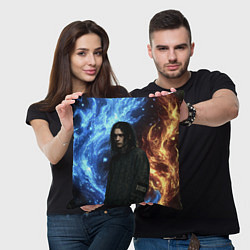 Подушка квадратная Bones депрессивный стиль, цвет: 3D-принт — фото 2