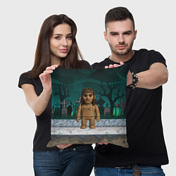 Подушка квадратная Bones в стиле куклы Вуды, цвет: 3D-принт — фото 2