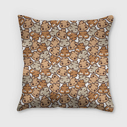 Подушка квадратная Какашки, цвет: 3D-принт