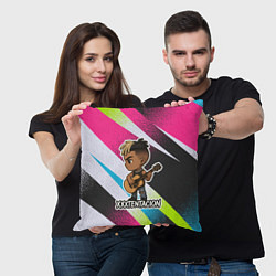 Подушка квадратная XXXTentacion в мультяшном стиле, цвет: 3D-принт — фото 2