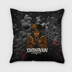 Подушка квадратная XXXTentacion со скрещенными руками