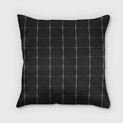 Подушка квадратная Color grey white lines