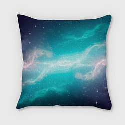 Подушка квадратная Галактическое сияние небес