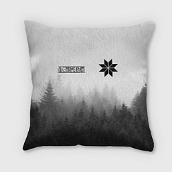 Подушка квадратная Лес - это мой храм, цвет: 3D-принт