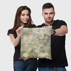 Подушка квадратная Абстракция - yellow acidic liquid, цвет: 3D-принт — фото 2