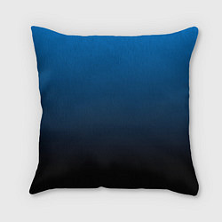 Подушка квадратная Blue gradient, цвет: 3D-принт