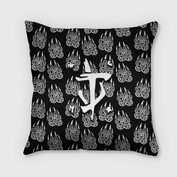 Подушка квадратная Doom хищник леса, цвет: 3D-принт