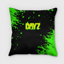 Подушка квадратная Dayz кислотное краски логотип, цвет: 3D-принт