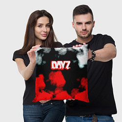 Подушка квадратная Dayz дым текстура, цвет: 3D-принт — фото 2