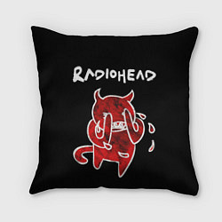 Подушка квадратная Radiohead red minotaur