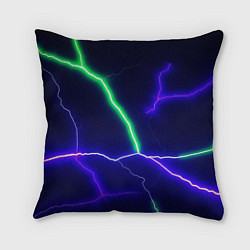Подушка квадратная Multicolored lightning