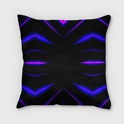 Подушка квадратная Color black neon neon