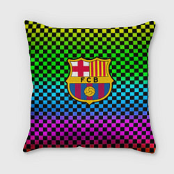 Подушка квадратная Barcelona gradient neon, цвет: 3D-принт