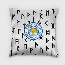 Подушка квадратная Лестер сити символы митстические, цвет: 3D-принт