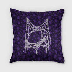 Подушка квадратная Хэллоуин - Паутина
