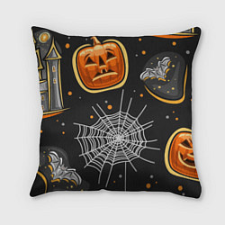 Подушка квадратная Атмосфера хэллоуина, цвет: 3D-принт