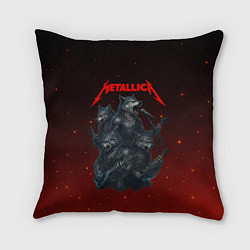 Подушка квадратная Metallica в виде волков, цвет: 3D-принт