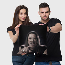 Подушка квадратная Danny Trejo, цвет: 3D-принт — фото 2