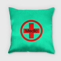 Подушка квадратная Medic, цвет: 3D-принт