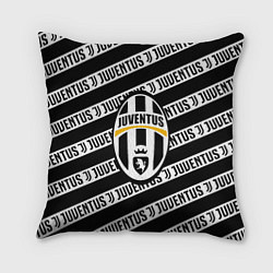 Подушка квадратная Ювентус полосы линии спорт
