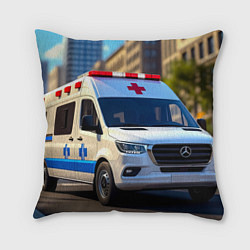 Подушка квадратная Машина скорой помощи