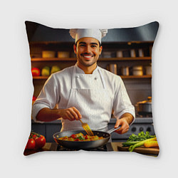 Подушка квадратная Шеф-повар в деле