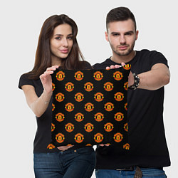 Подушка квадратная Manchester United Pattern, цвет: 3D-принт — фото 2