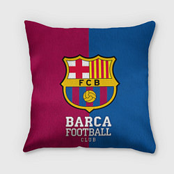 Подушка квадратная Barca Football, цвет: 3D-принт