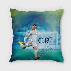 Подушка квадратная CR Ronaldo, цвет: 3D-принт