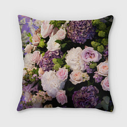 Подушка квадратная Весенние цветы, цвет: 3D-принт