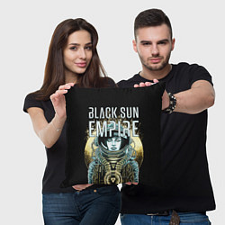 Подушка квадратная Black Sun Empire, цвет: 3D-принт — фото 2