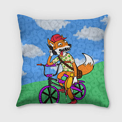 Подушка квадратная Drop Dead: Wild Fox, цвет: 3D-принт