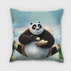 Подушка квадратная Кунг фу панда, цвет: 3D-принт