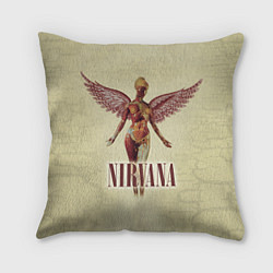 Подушка квадратная Nirvana Angel, цвет: 3D-принт