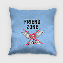 Подушка квадратная Friendzone, цвет: 3D-принт