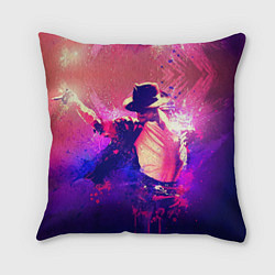 Подушка квадратная Michael Jackson: Moon, цвет: 3D-принт