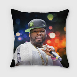 Подушка квадратная 50 cent, цвет: 3D-принт