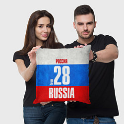 Подушка квадратная Russia: from 28, цвет: 3D-принт — фото 2