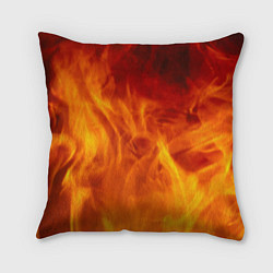 Подушка квадратная Огонь 2, цвет: 3D-принт